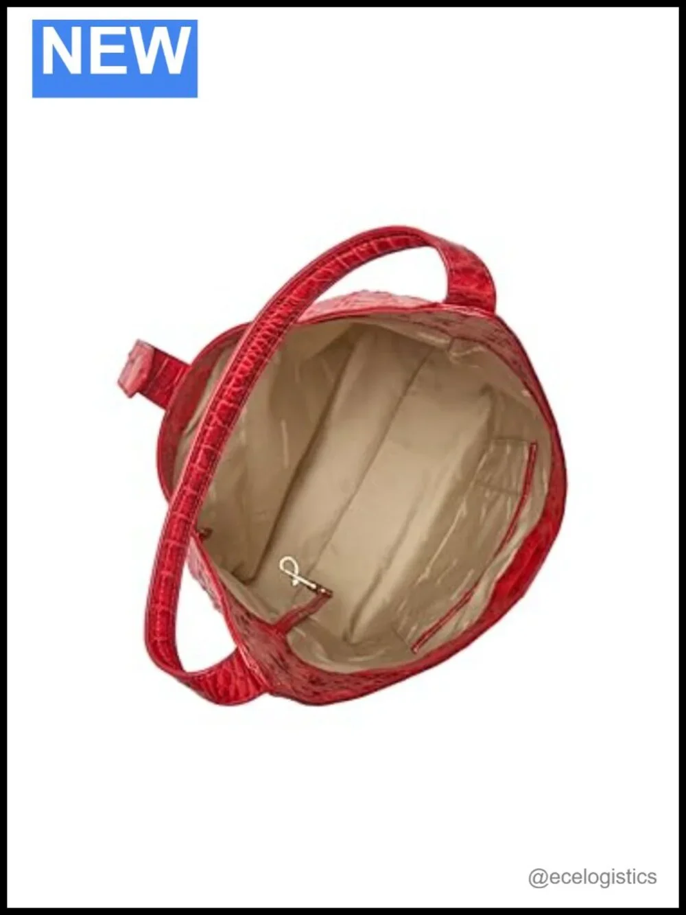 Vintage Leather Hobo Bag with Hidden Magnet Tab Closure